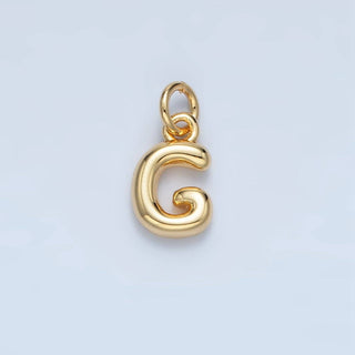 16K Micro Initial Letter Balloon Charm
