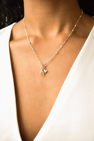 The Sis Kiss - Confetti Chain - Threader for Charms, Initials, Everyday: Gold