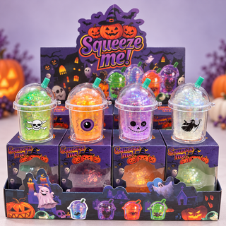 Halloween Milk Tea Cup Squishy Fidget Stress Relief Gift