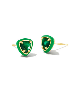 Arden Enamel Framed Stud Earrings