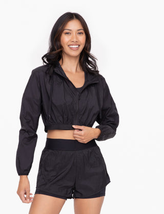 Cropped Zip Up Jacket
