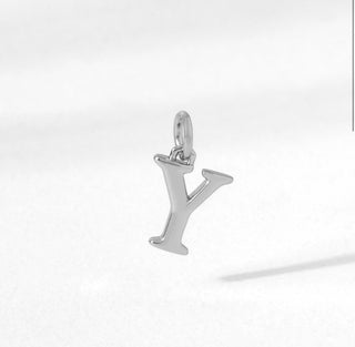 Origami Owl - Silver Cham Initial Pendant
