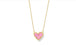 GOLD PINK IRIDESCENT GLITTER GLASS