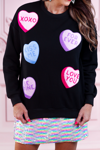 Sugar Rush Chenille Patch Pullover