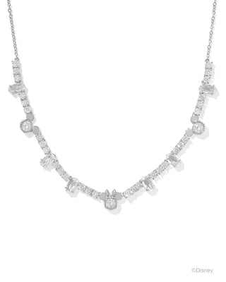 Disney | Kendra Scott Silver Mickey Mouse and Minnie Mouse Tennis Necklace