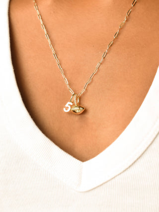 The Sis Kiss - Football Charm: Gold
