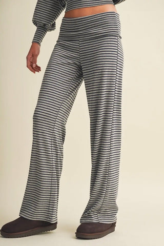 Take it Easy Slouchy Striped Lounge Set