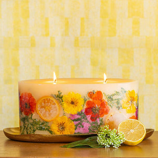 Rosy Rings - Gold Statement Botanical Candle Plate