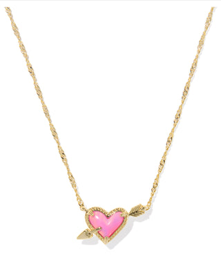Ari Heart Arrow Pendant Necklace