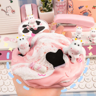 Kawaii Slime Company - Straw-Dairy Cow Signature Dome™ Slime