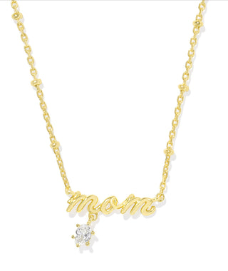 Mom Crystal Pendant Necklace