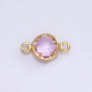 Mini 14k Gold Birthstone Link Connector