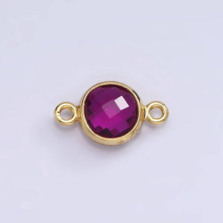 Mini 14k Gold Birthstone Link Connector