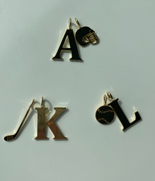 The Sis Kiss - Baseball Charm: Gold