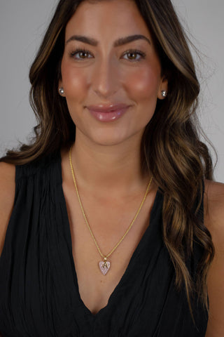 The Sis Kiss - Solid Initial Charm Gold