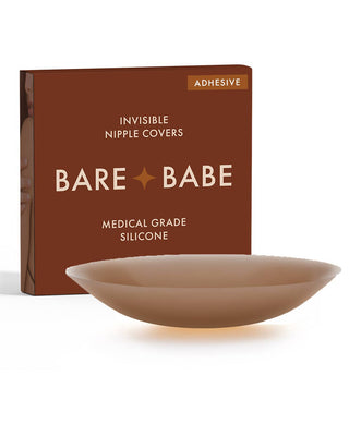 Bare Babe - Adhesive Nipple Covers: Creme / Large