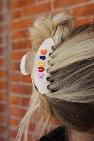KAXI - NURSE 3D ACETATE CLAW: COLORFUL / OVERSIZED