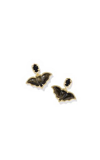 Bat Gold Drop Earrings