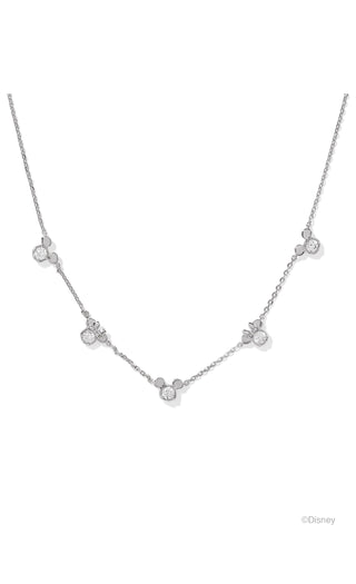 Disney | Kendra Scott Gold Mickey Mouse and Minnie Mouse Strand Necklace