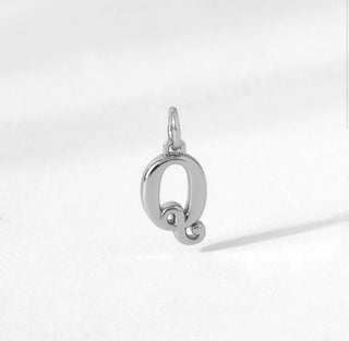 Origami Owl - Silver Cham Initial Pendant