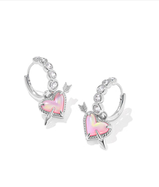 Ari Heart Arrow Huggie Earrings
