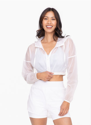Cropped Zip Up Jacket