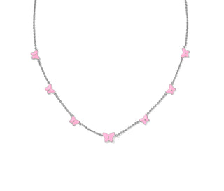 Lillia Butterfly Enamel Strand Necklace