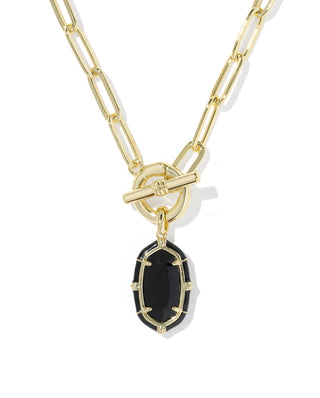 Elisa Enamel Link & Chain Necklace