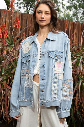 Balloon Sleeve Denim Jacket