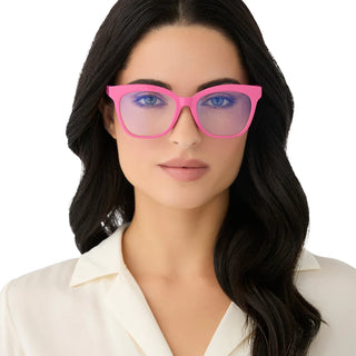Diff Willa Blue Light Readers Peony Pink
