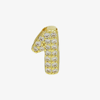 Cz Mini Bubble Initial Custom Word Letter & Number Charms