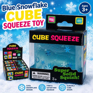 Cube Collection Squishies - Clear Snowflake