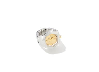 Dira Ring Watch Two Toned