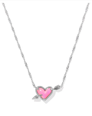 Ari Heart Arrow Pendant Necklace