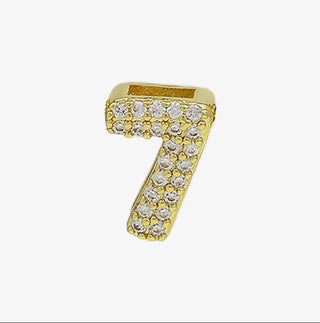 Cz Mini Bubble Initial Custom Word Letter & Number Charms