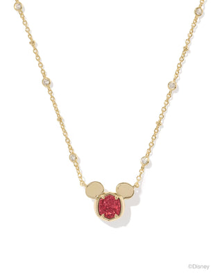 Disney | Kendra Scott Gold Mickey Mouse Short Pendant Necklace
