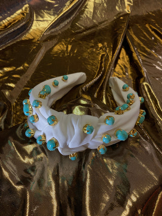 Turquoise Embellished Headband