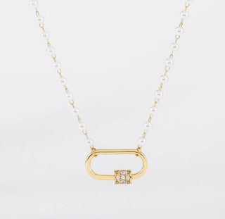 Origami Owl - Heirloom Pearl Carabiner Necklace