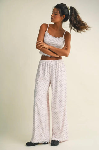 Dainty Dot Knit Lounge 3 Piece Set