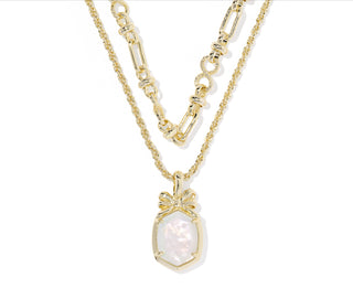 Daphne Bow Multi Strand Necklace