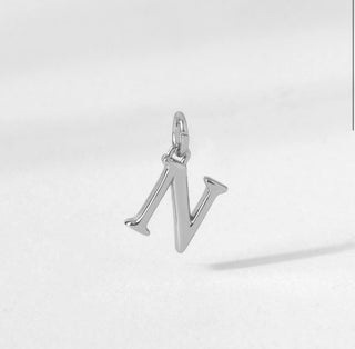 Origami Owl - Silver Cham Initial Pendant