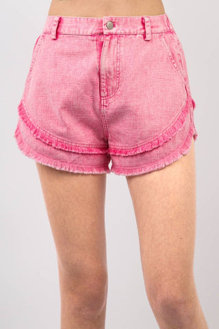 Twill Denim Shorts
