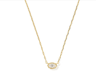 Mini Elisa Luxe Short Pendant Necklace