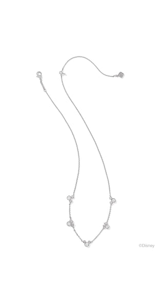Disney | Kendra Scott Gold Mickey Mouse and Minnie Mouse Strand Necklace