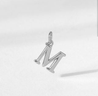 Origami Owl - Silver Cham Initial Pendant