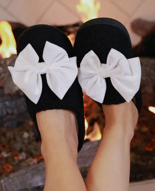 Cozy Bow Slippers