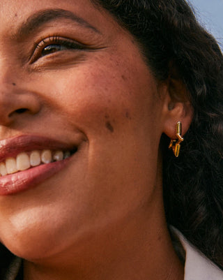 Star Huggie Earrings