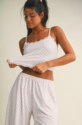 Dainty Dot Knit Lounge 3 Piece Set