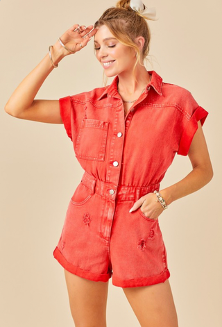 Love Denim Romper