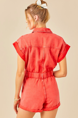 Love Denim Romper